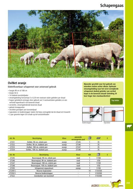 Agrodieren.be landbouwbenodigdheden catalogus 2016