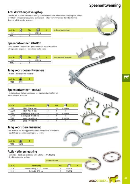 Agrodieren.be landbouwbenodigdheden catalogus 2016