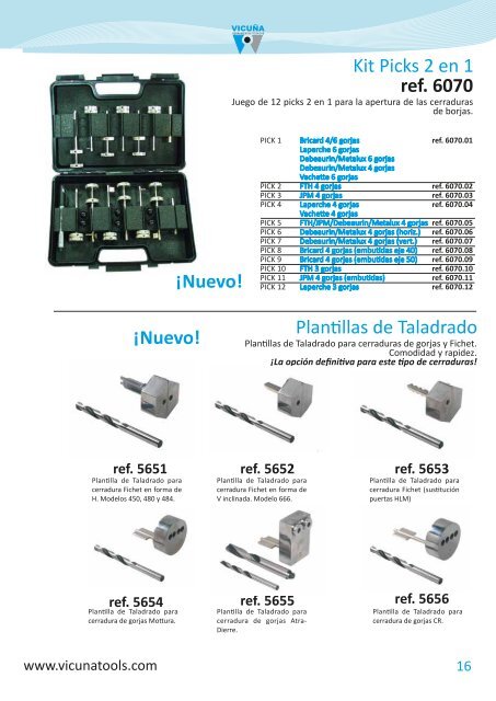 Catálogo de Herramientas 2016