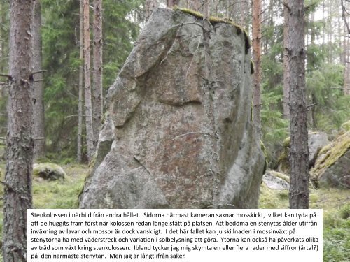 Stenmonumenten i Storvretabygden 2016  Sven-Inge Windahl