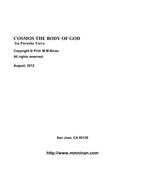 Cosmos Body of God