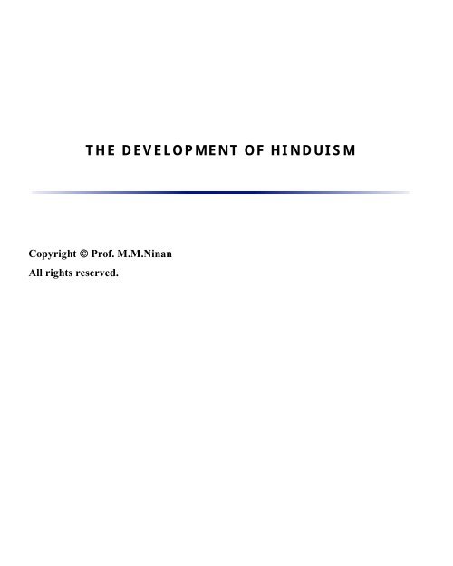 Development of Hinduism