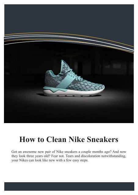 How to Clean Your Nike Sneakers