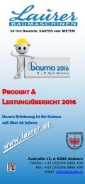 Laurer Produkt u. Leistungsübersicht 2016-3-1