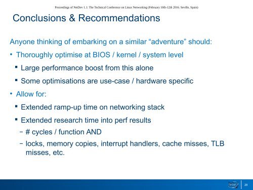 An Adventure of Analysis and Optimisation of the Linux Networking Stack