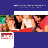 PARELS VAN GELETTERDHEID 2011 - Cinop