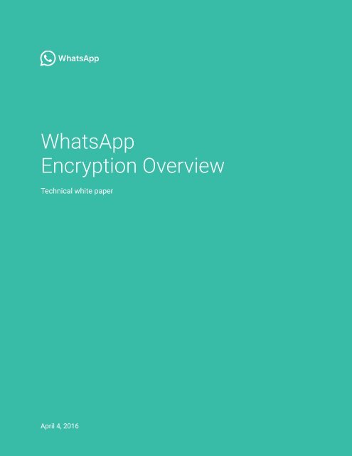 WhatsApp Encryption Overview