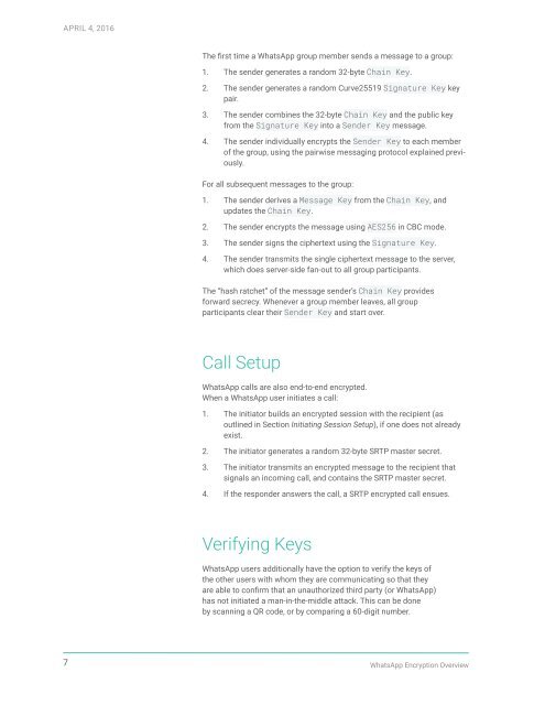WhatsApp Encryption Overview
