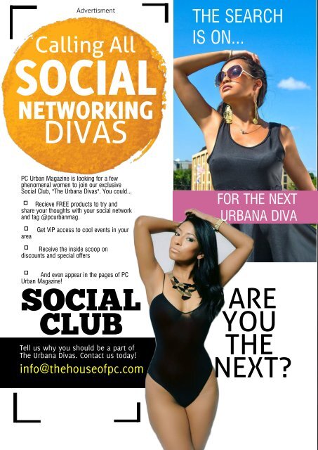 PC Urban Magazine Volume 1, Issue 6 Urbana Diva Chanda Am