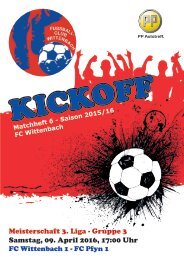 KICKOFF Matchheft Nr. 6