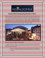 Find the Most Amazing Apartments in Rome