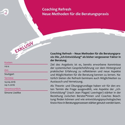 Akademie Seminarprogramm 2016