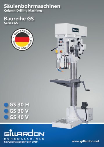 Säulenbohrmaschinen Baureihe GS