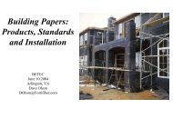 Building Papers: Products, Standards and Installation