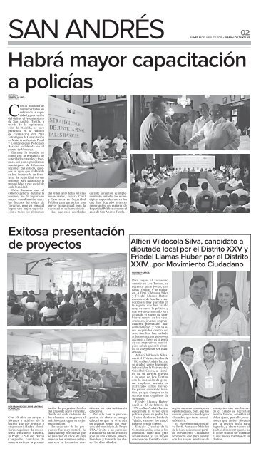 Diario Los Tuxtlas, edición del día 11 de abril de 2016