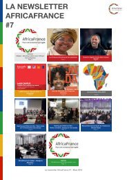 LA NEWSLETTER AFRICAFRANCE #7