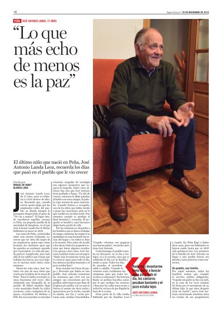 Suplemento "Aquí vivía yo"