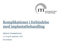 Implantatbehandling - Sjællands Tandlægeforening