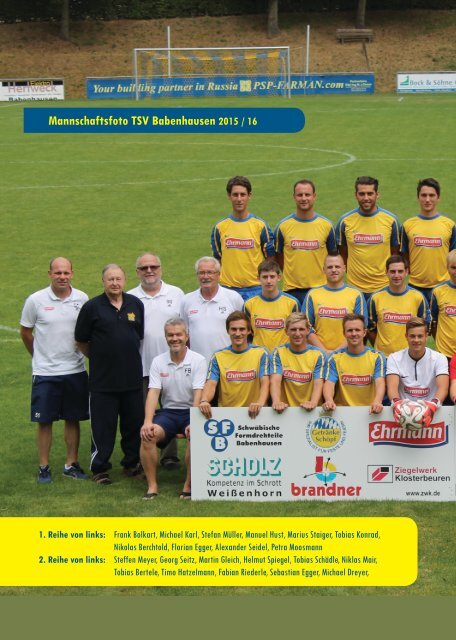 20160416 13 Stadionzeitung TSV Babenhausen - Salamander Türkheim