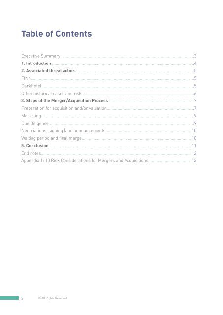 Cyber Threats Targeting Mergers and Acquisitions