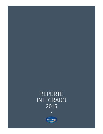 REPORTE INTEGRADO 2015