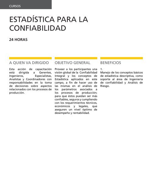 CATALOGO CONFIABILIDAD