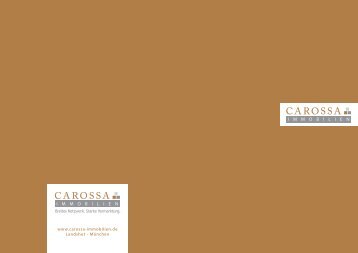 Carossa Immobilien - Imagebroschüre