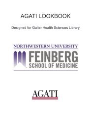 AGATI - NW Galter Health Sciences Library Lookbook 041216