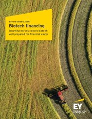 Biotech financing