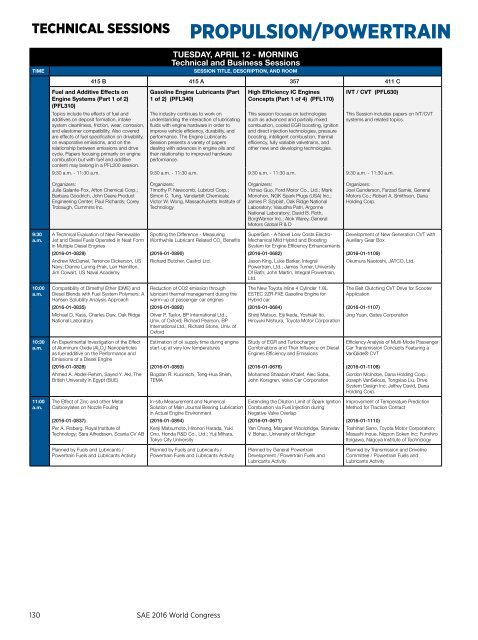 SAE 2016 WORLD CONGRESS & EXHIBITION