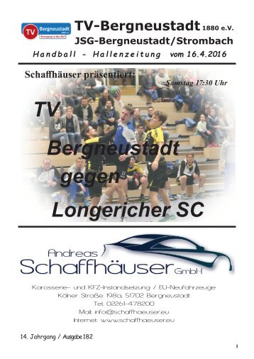 TVB Hallenzeitung Ausgabe182