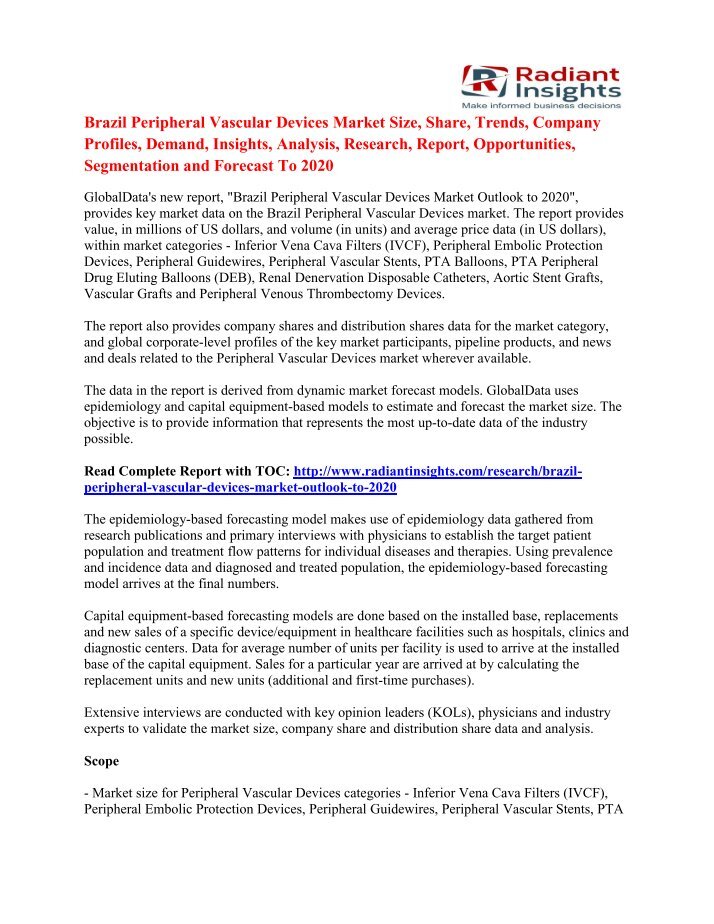 Vascular Market Share Magazines