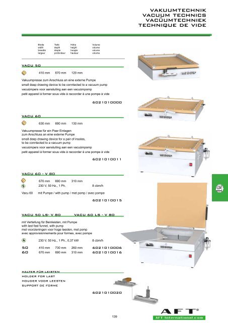 catalog AFT Maschinen