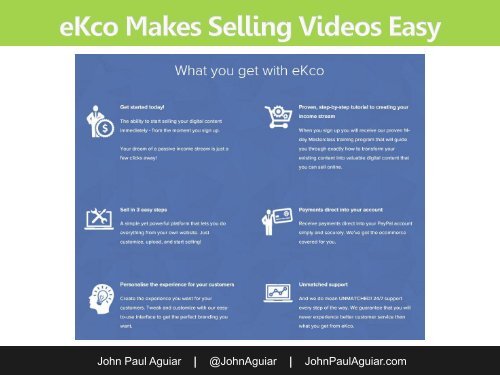 A Real eKco Review, Learn How To Sell Video Online