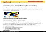 Four Things before Making a Marketing Research Strategy