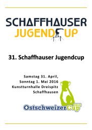 31. Schaffhauser Jugendcup