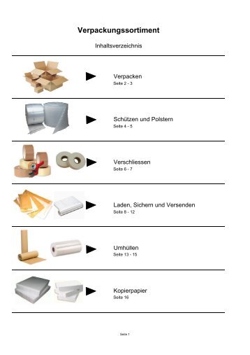 Verpackungssortiment - W+R GmbH