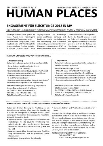 engagement für flüchtlinge 2012 in mv - Flüchtlingsrat Mecklenburg ...