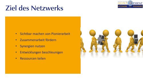 Kurzform- Präsentation des Vereins Zentrum Quintessenz, Netzwerk fuer Pioniere