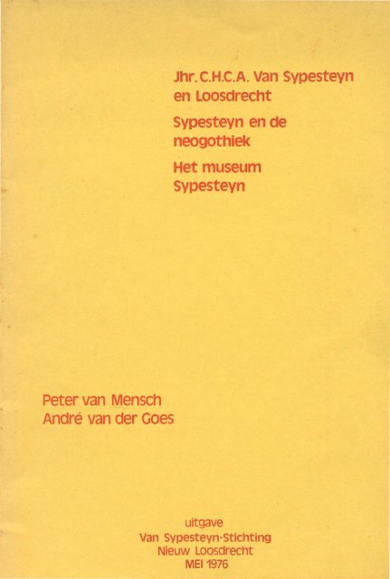 Jonkheer Van Sypesteyn en Loosdrecht