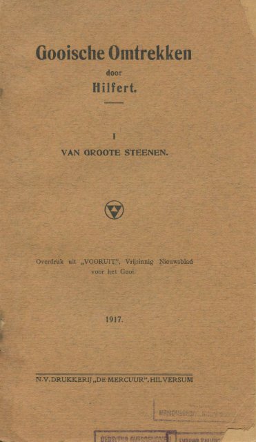 Gooische Omtrekken 1917