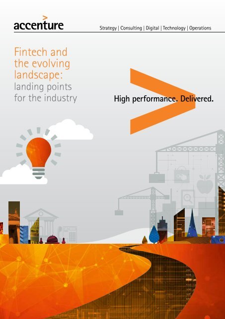 Fintech and the evolving landscape