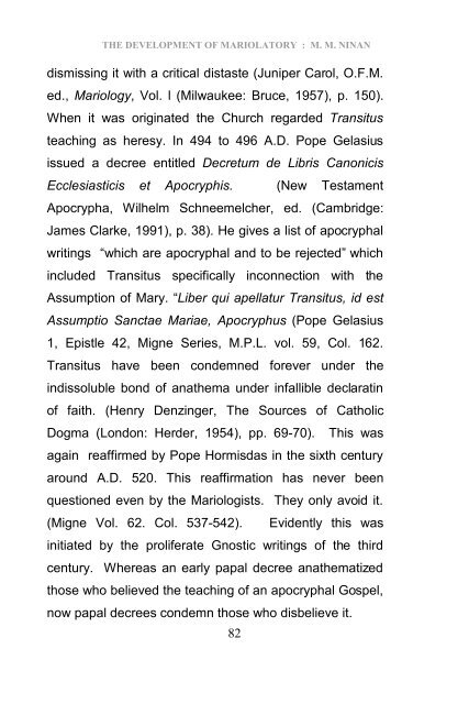 Development of Mariolatory3