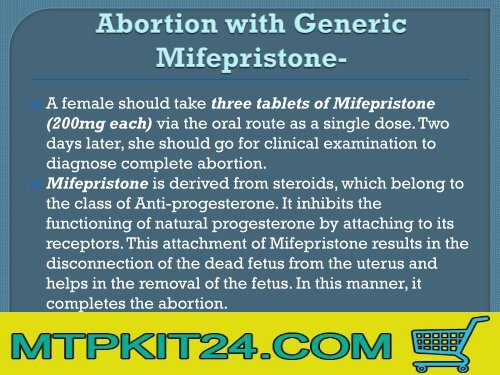 MTP Kit- End Pregnancy in a Secret Mode with Abortion Pill