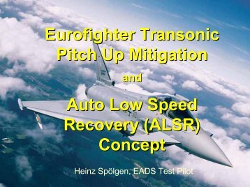 Eurofighter Transonic Pitch Up Mitigation - Ukintpress-conferences ...