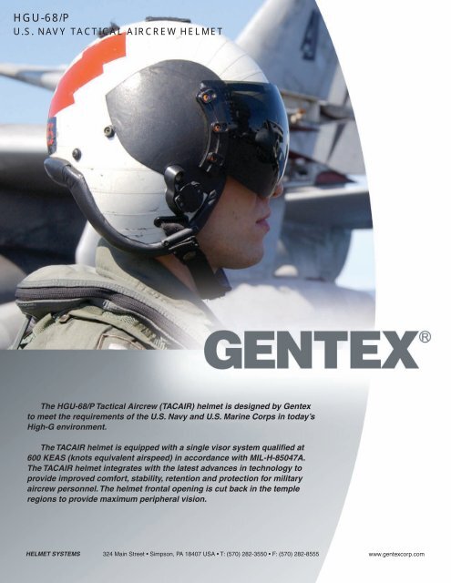 HGU-68/P - Gentex Corporation HGU-68/P - Gentex Corporation
