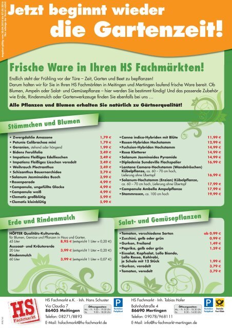 HS Fachmarkt Meitingen & Mertingen