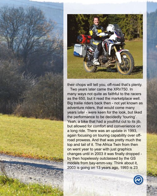 RUST magazine: 2016 Honda Africa Twin Special