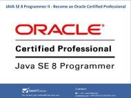 JAVA SE 8 Programmer II - Become an Oracle Certified Professional