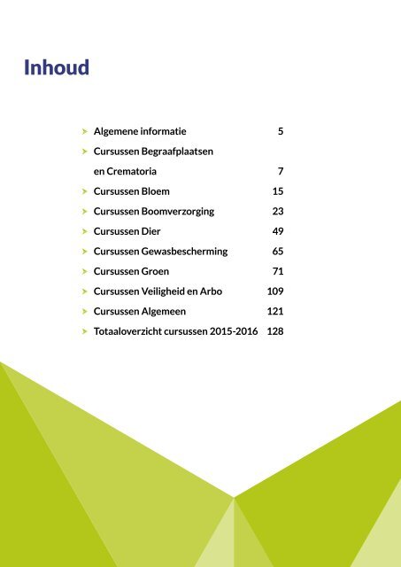 Cursusoverzicht 2015-2016